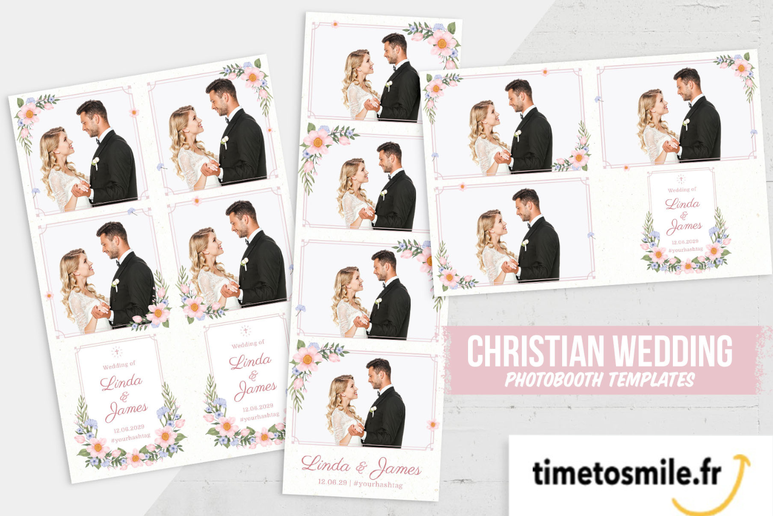 Floral Christian wedding