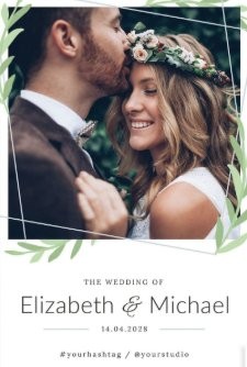 Template mariage portrait